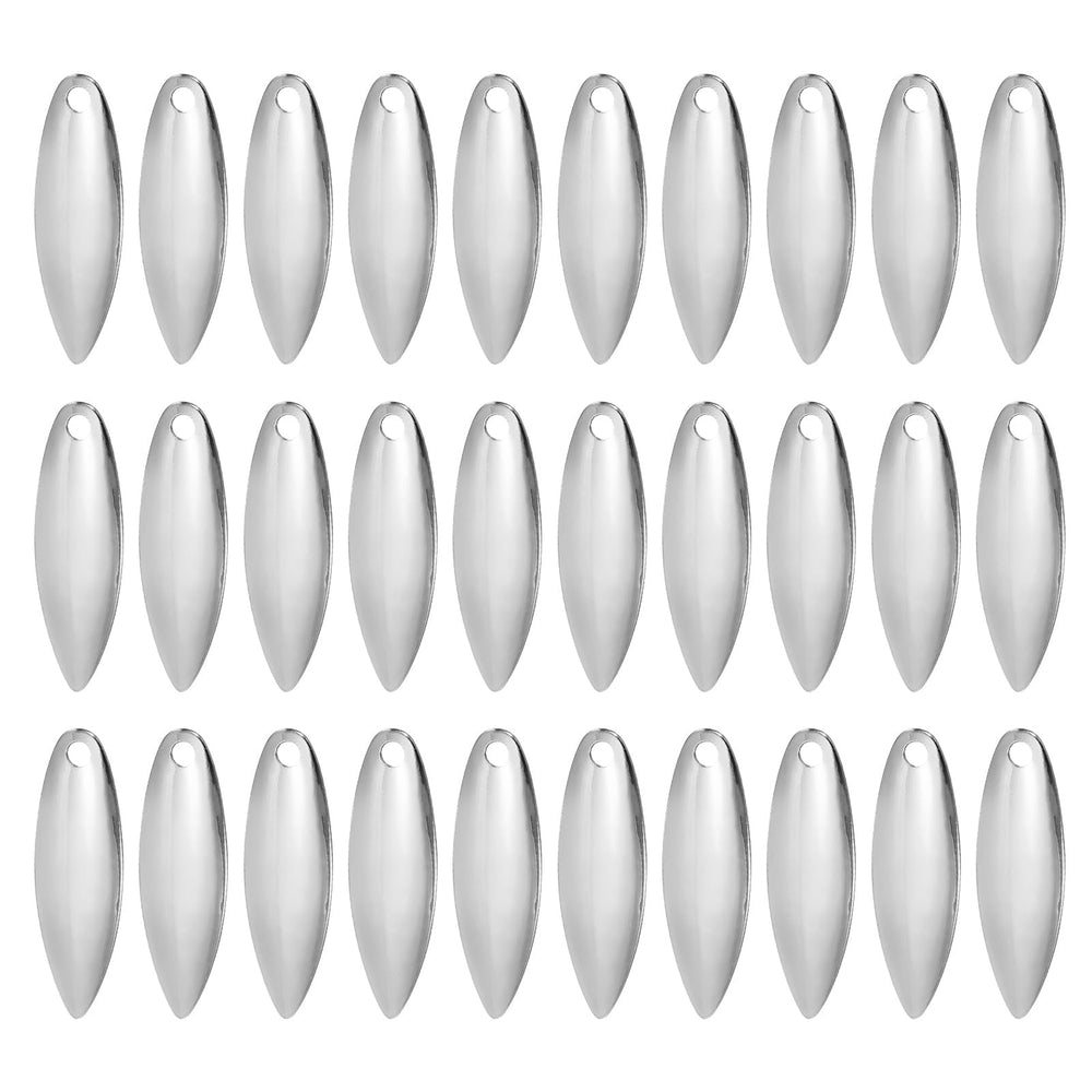PATIKIL fishing lure blades in silver willowleaf ready for high-visibility bites.
