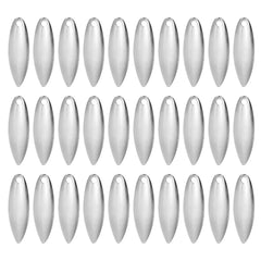 PATIKIL fishing lure blades in silver willowleaf ready for high-visibility bites.