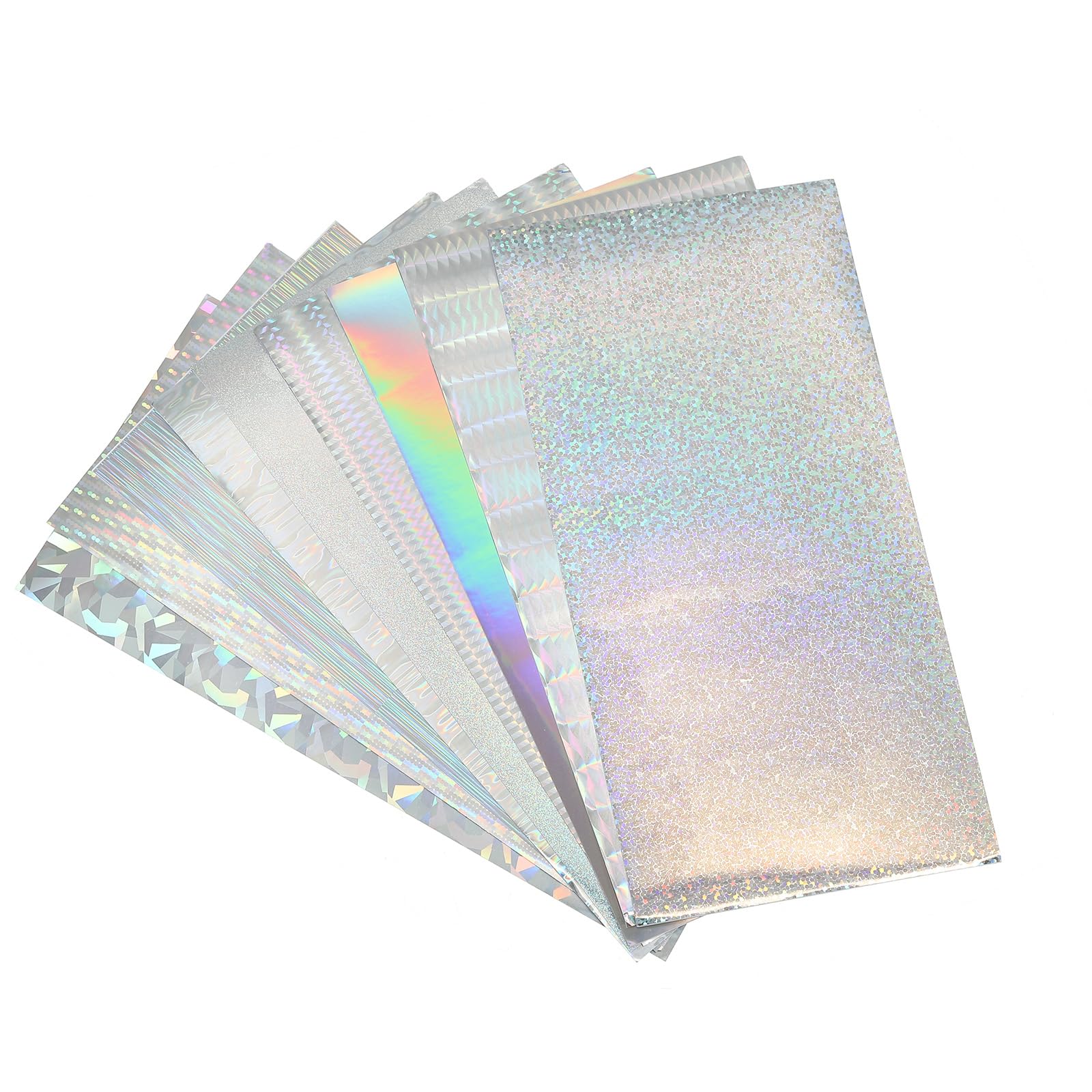 PATIKIL lure stickers silver tone close-up shows enhanced reflectivity for lifelike bait