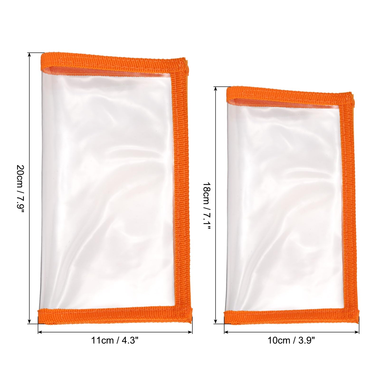 PATIKIL fishing lure wrap orange, open view, enables quick access to lures.