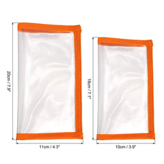 PATIKIL fishing lure wrap orange, open view, enables quick access to lures.