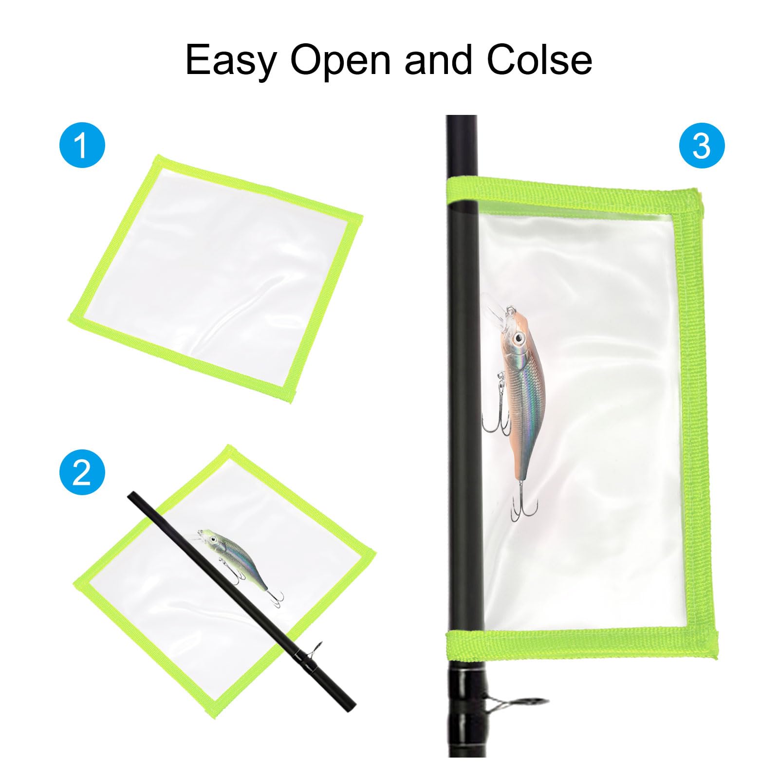 PATIKIL Lure Wrap on deck keeps rods organized and reduces tangles.