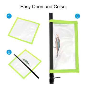 PATIKIL Lure Wrap on deck keeps rods organized and reduces tangles.