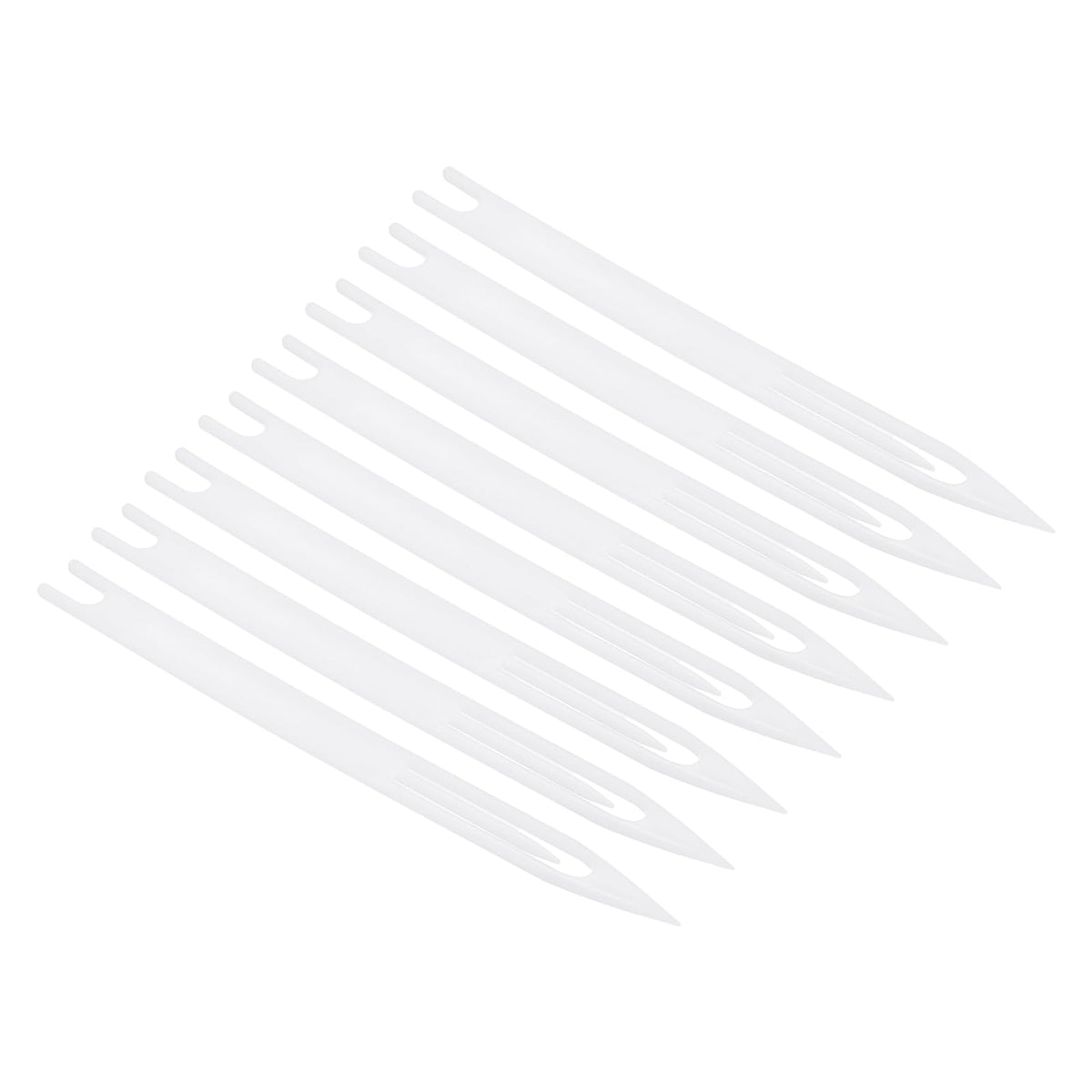 PATIKIL fishing net repair kit with 8 plastic needles for durable net mending.