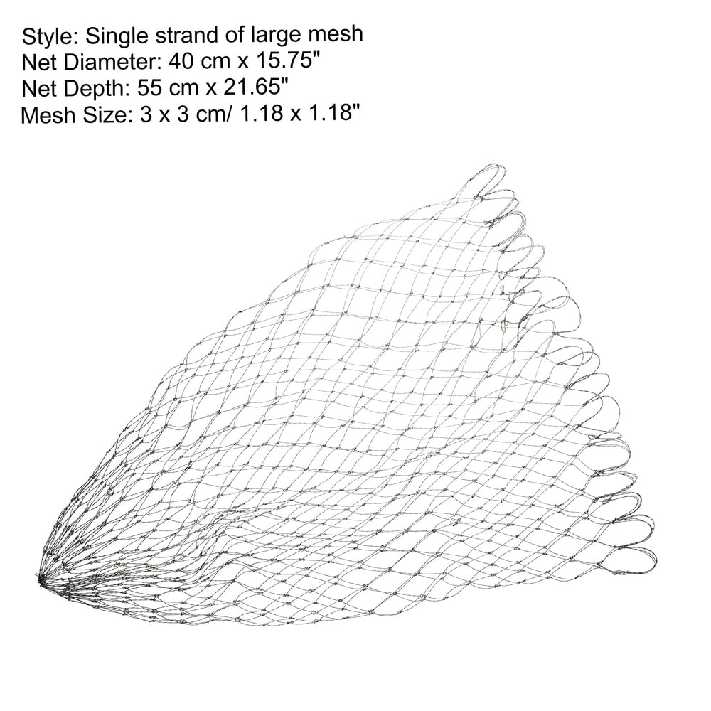 PATIKIL fishing net replacement deep 55 cm for preventing escape.