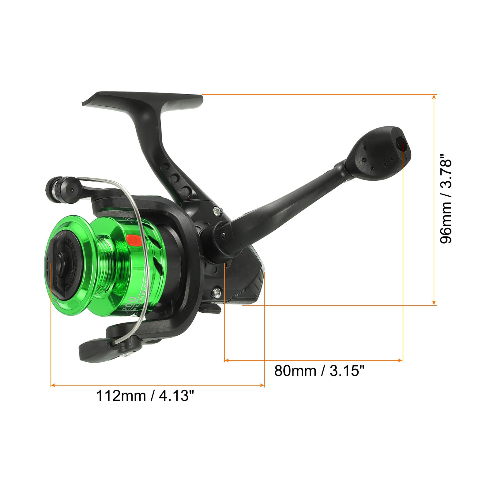 PATIKIL reel with 5.2:1 gear ratio for smooth retrieves