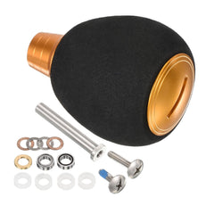 PATIKIL fishing reel handle knob in gold for improved grip and control