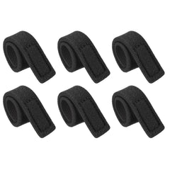 PATIKIL fishing rod strap 20cm black secures gear on boats and trips.