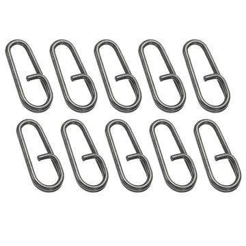 PATIKIL fishing snaps clip with an oval ring for quick bait changes in saltwater and freshwater.