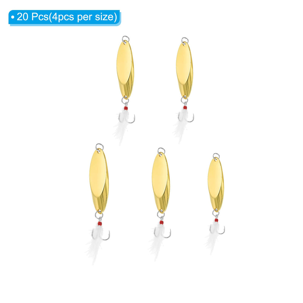 PATIKIL fishing spoon 1/2 oz gold tone balances casting distance and sinking.