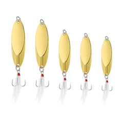 PATIKIL fishing spoon in gold tone ready for long casts and quick sinking.