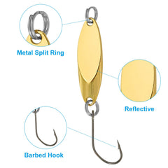 PATIKIL Fishing Spoon In Water demonstrates real-time flutter to entice bites