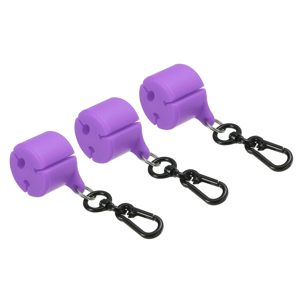 PATIKIL purple fly rod holder close-up showing soft silicone grip for secure rod support