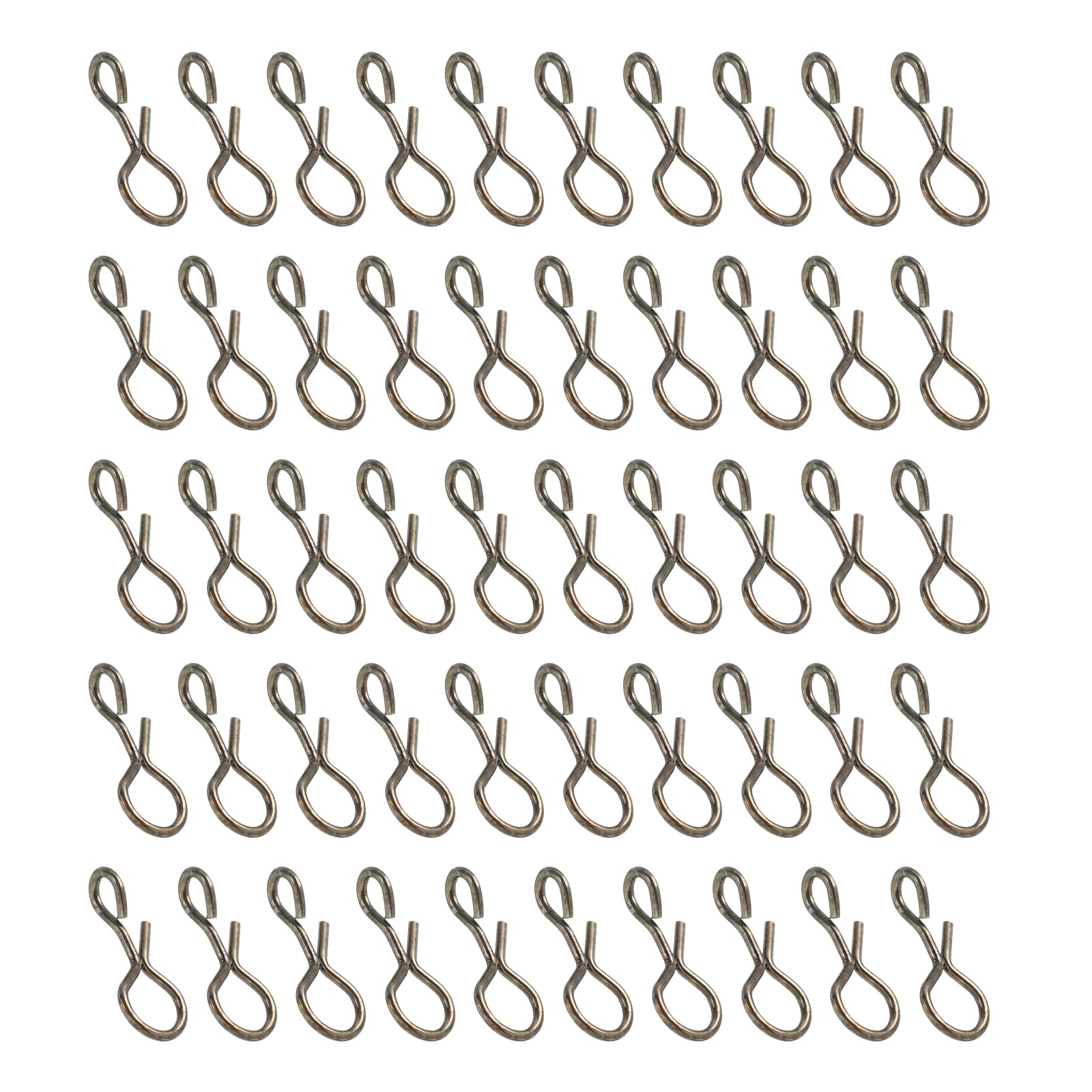 PATIKIL quick-change fly snaps in stainless steel for fast bait swaps.