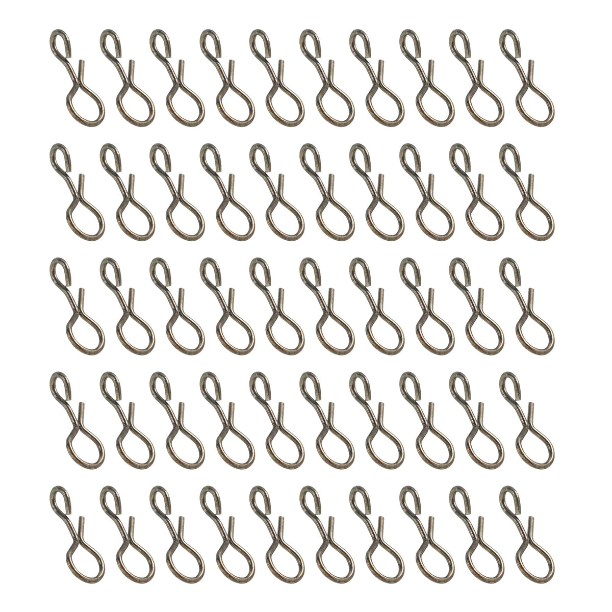 PATIKIL quick-change fly snaps in stainless steel for fast bait swaps.