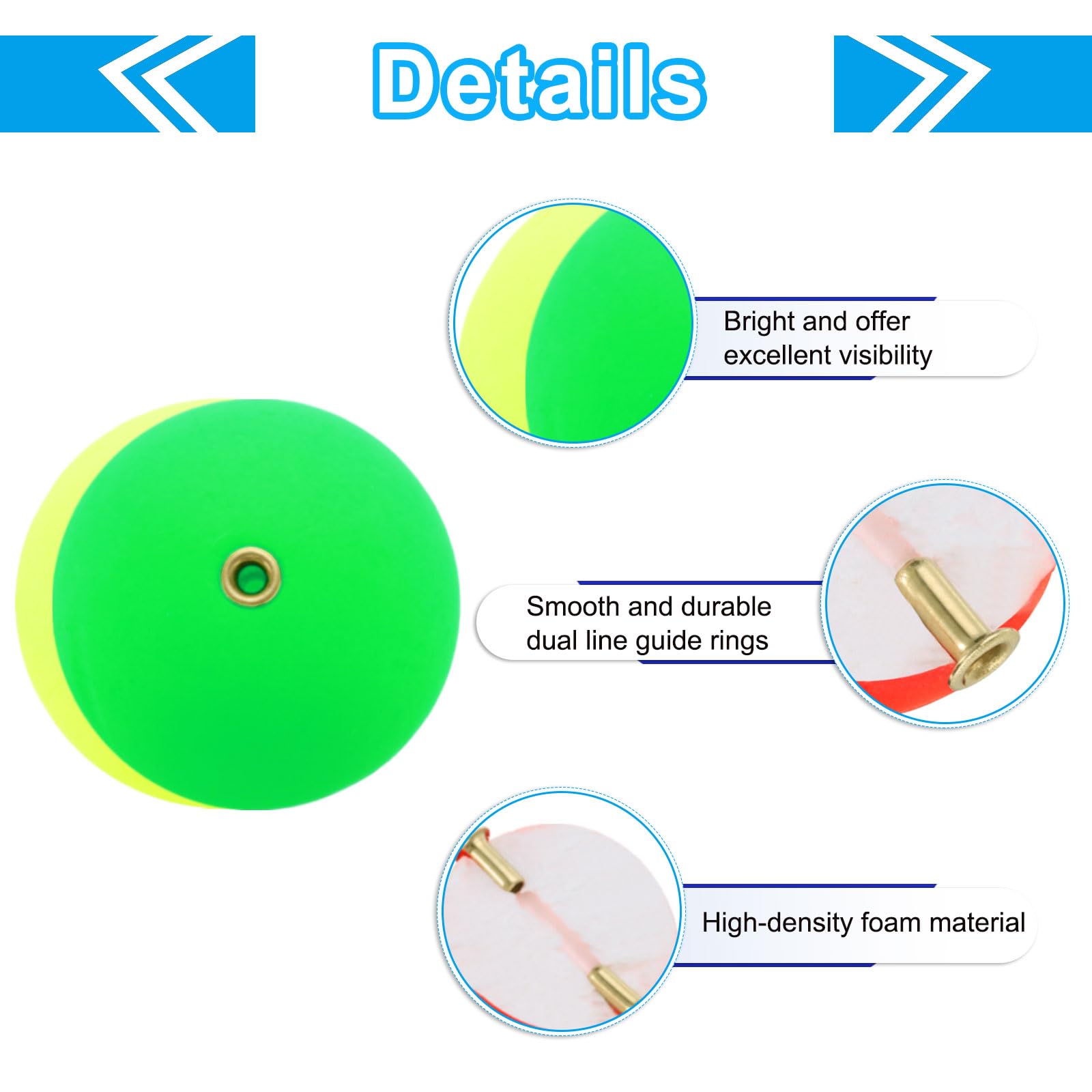 PATIKIL foam bobber is lightweight for easy casting