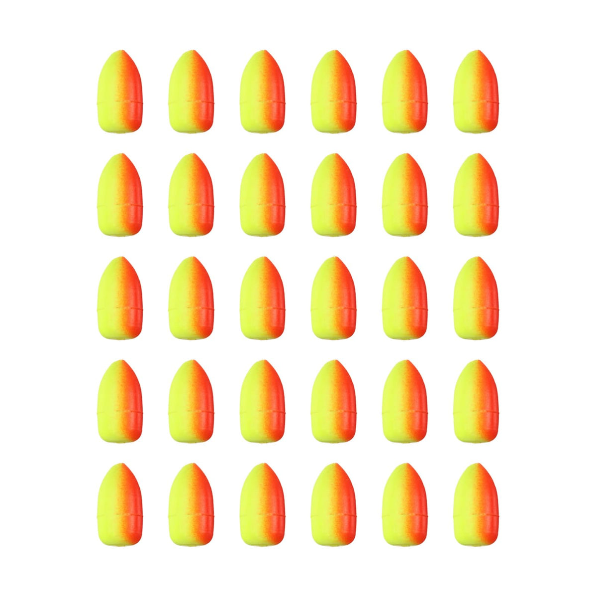 PATIKIL foam floats pack in red-yellow for versatile rigs and high visibility.