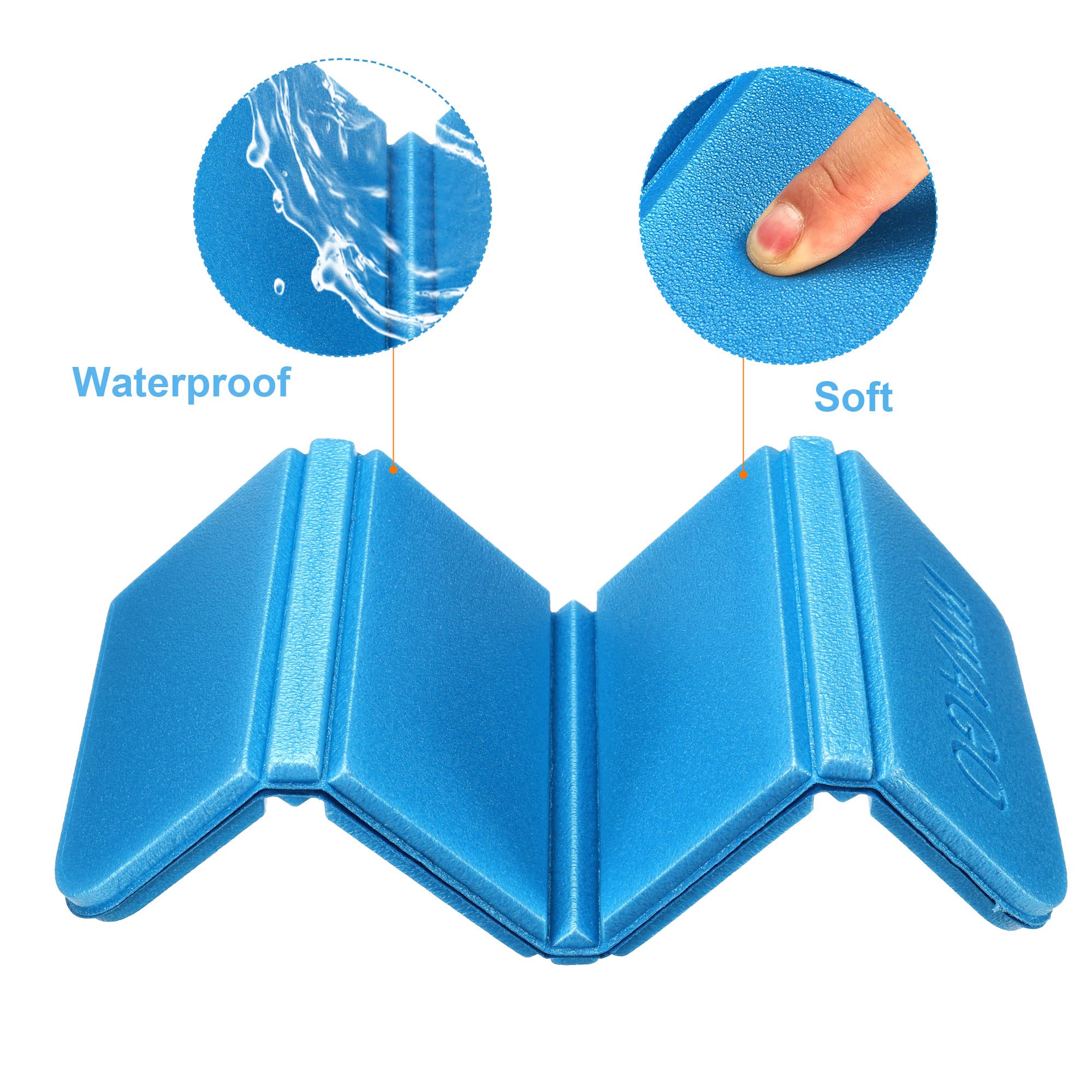 PATIKIL foam pad used outside the tent for quick, dry seating