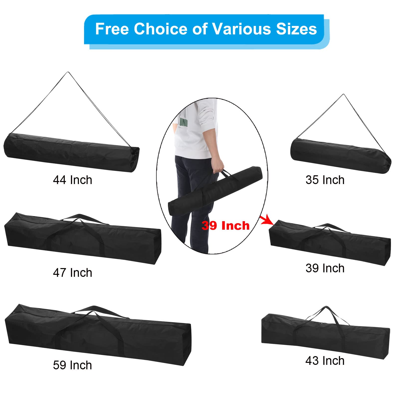 PATIKIL shows folded-chair-storage use for easy transport
