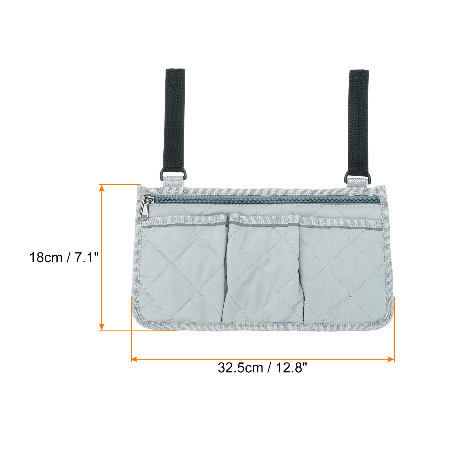 PATIKIL four-pocket organizer holding magazines and snacks