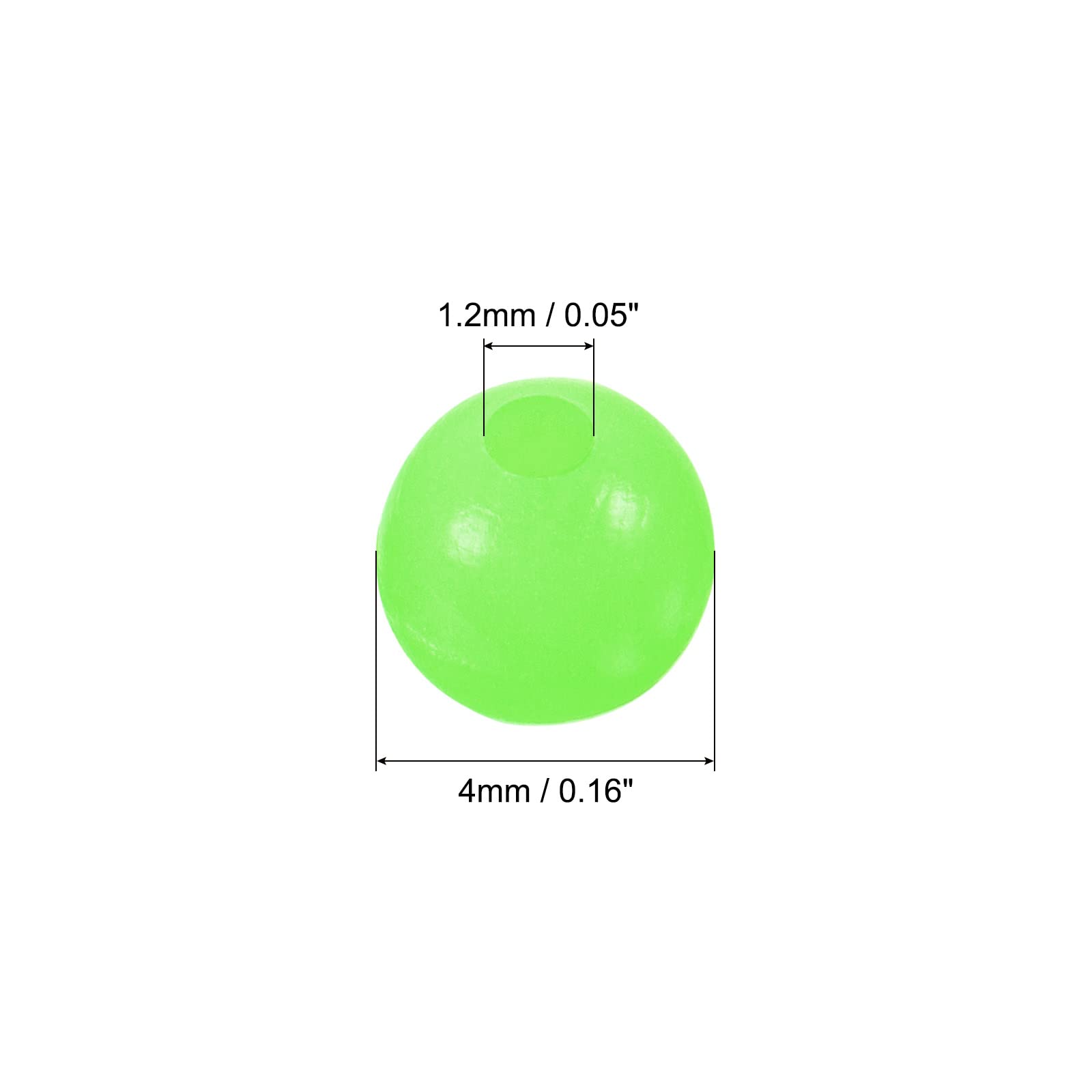 PATIKIL glow beads on fishing line enhance night visibility.