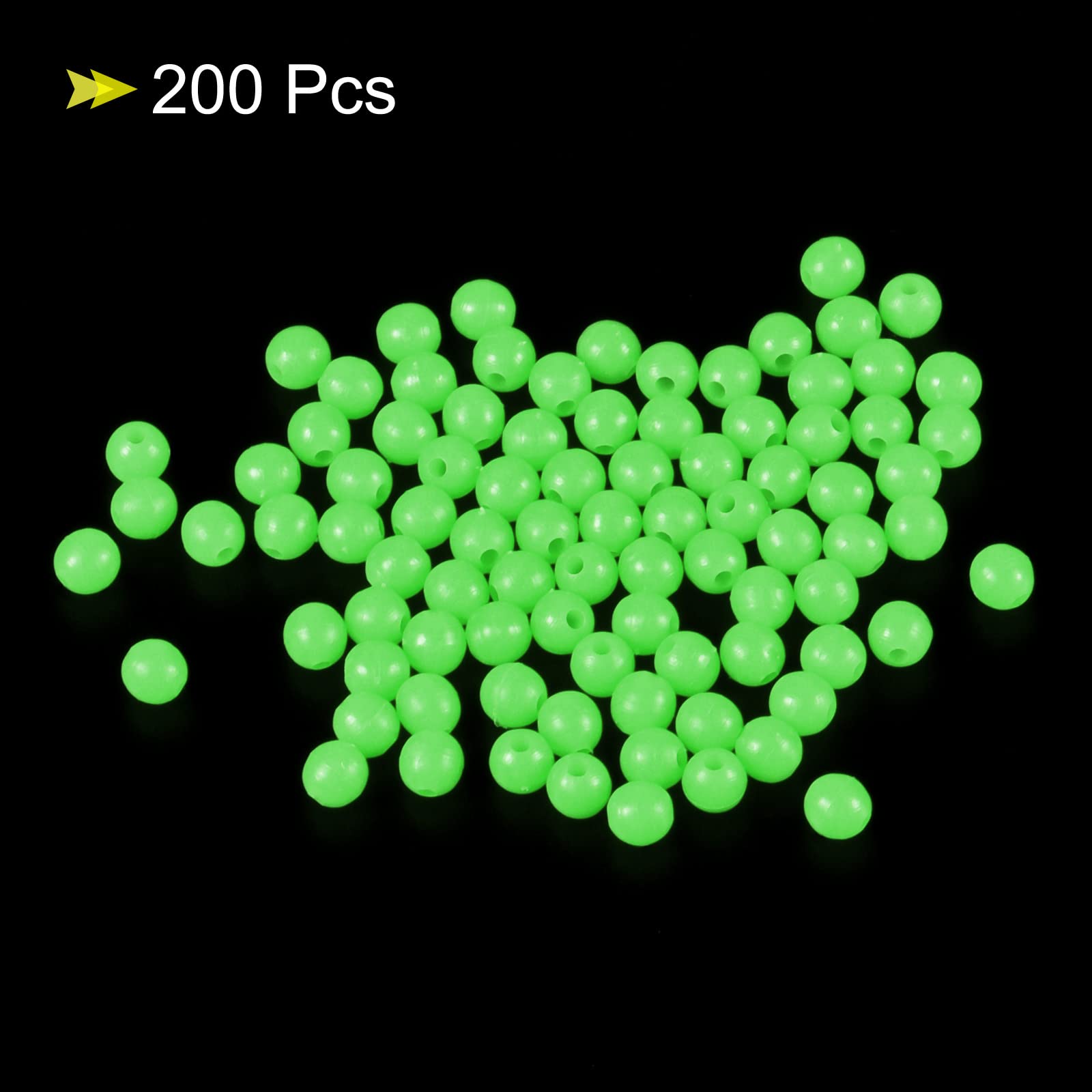 PATIKIL glow bead attached to lure aids quick setup and reliable glow.