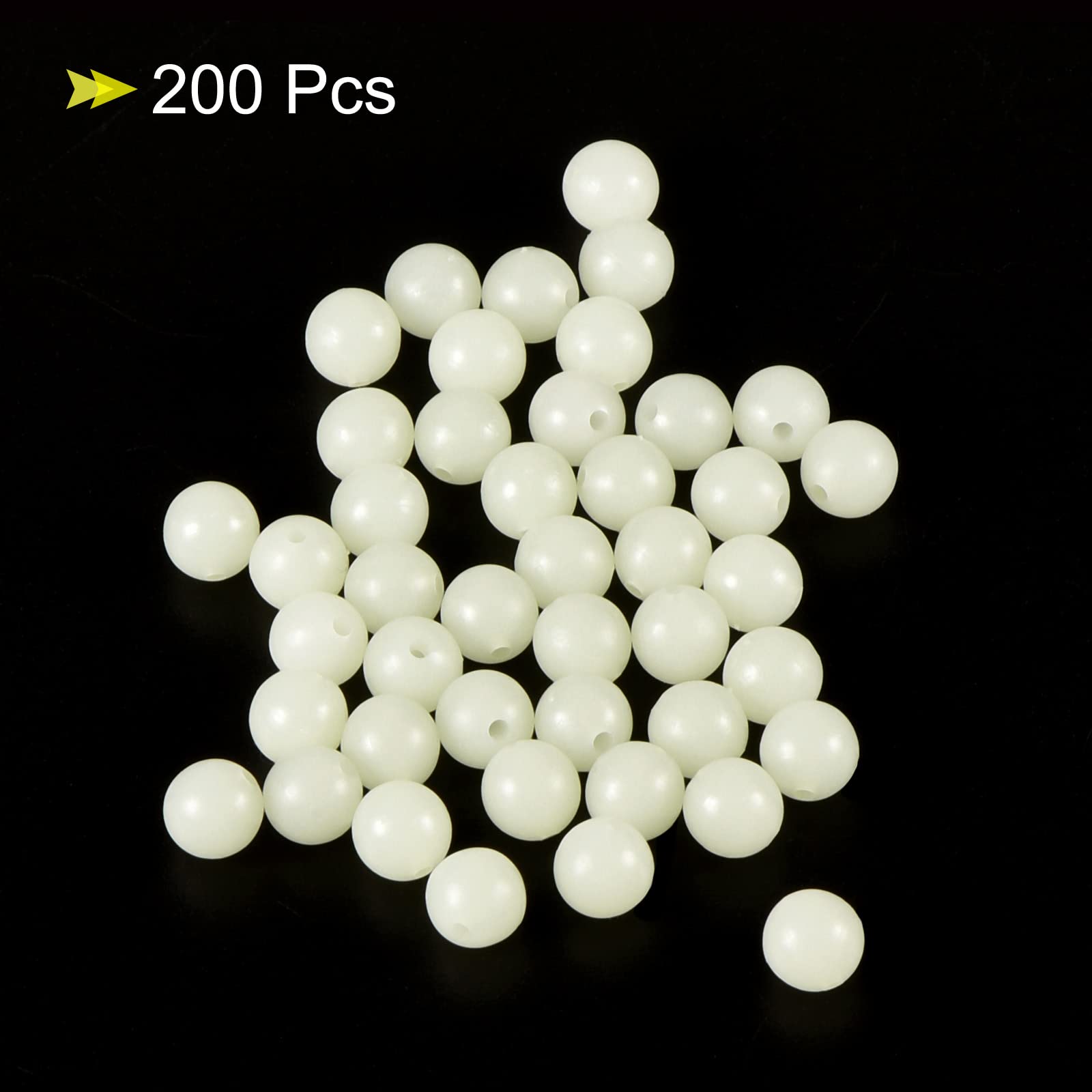 PATIKIL glow beads on line attract fish in low light.