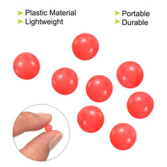 PATIKIL red glow beads adorn lures for enhanced visibility.