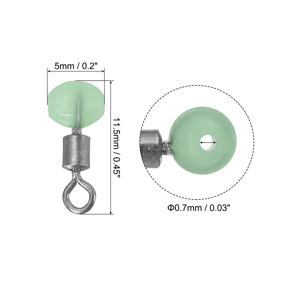 PATIKIL glow-in-the-dark swivel for night fishing attracts with subtle glow.