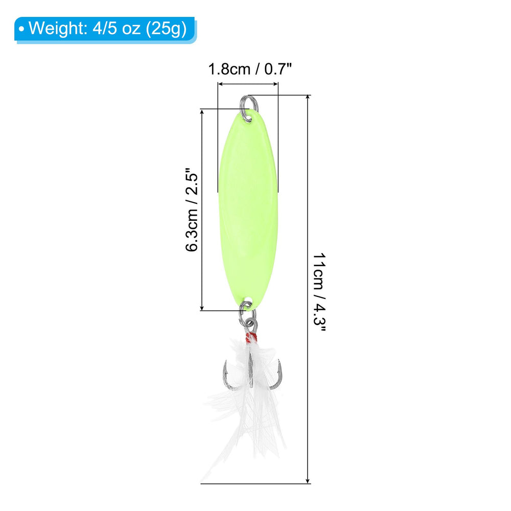 PATIKIL glow-in-the-dark spoon helps attract fish in dawn or dusk