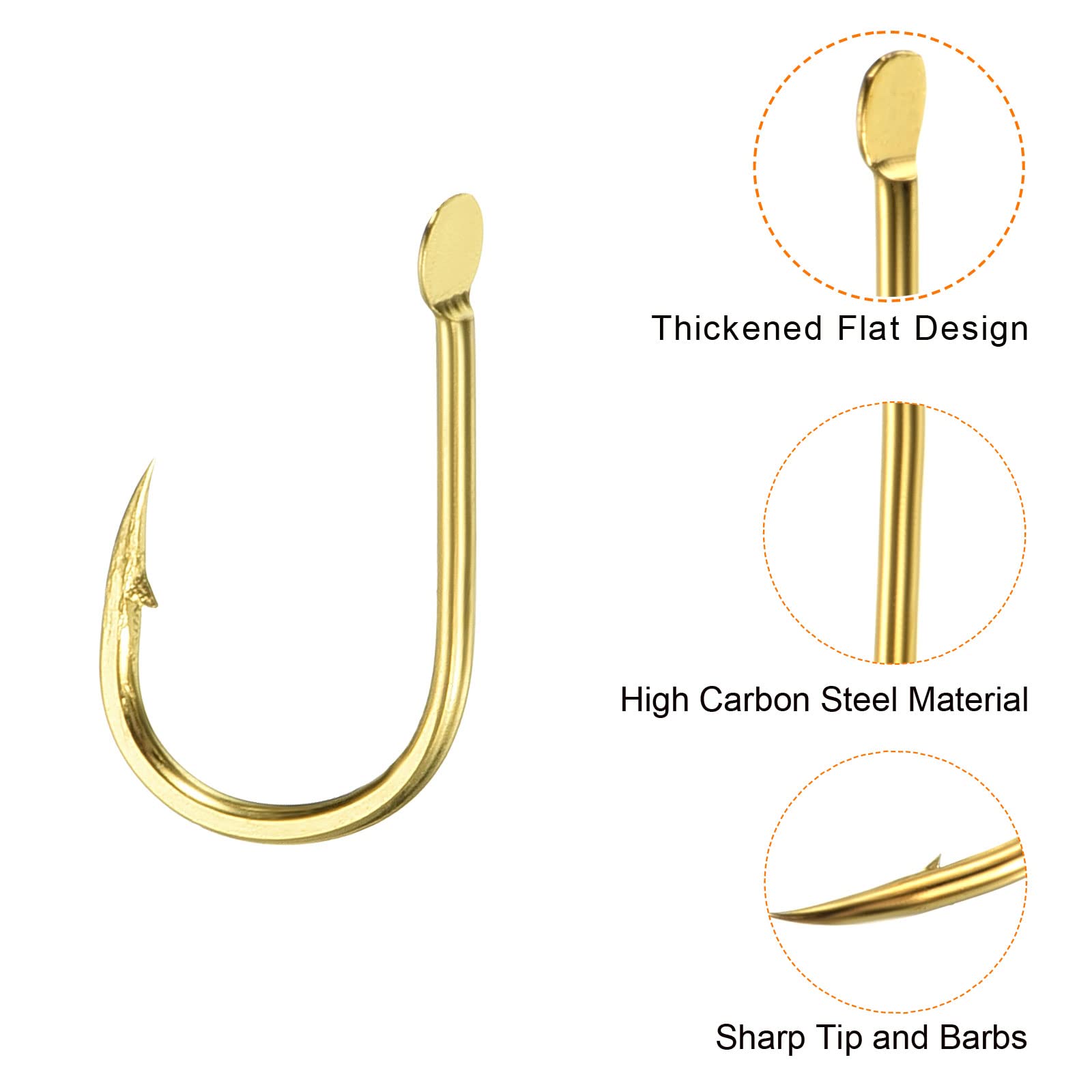 Gold-tone PATIKIL hook showing durable finish