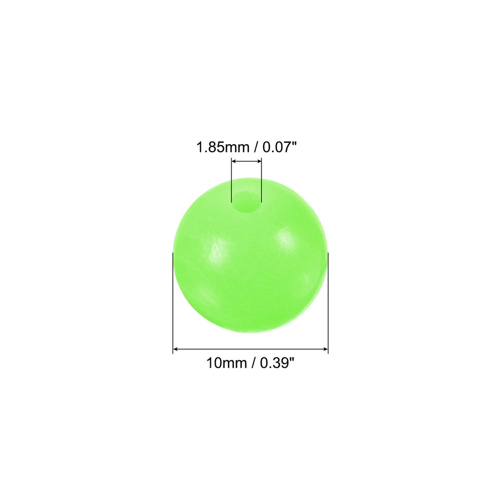 PATIKIL green glow beads attached to fishing line for visibility