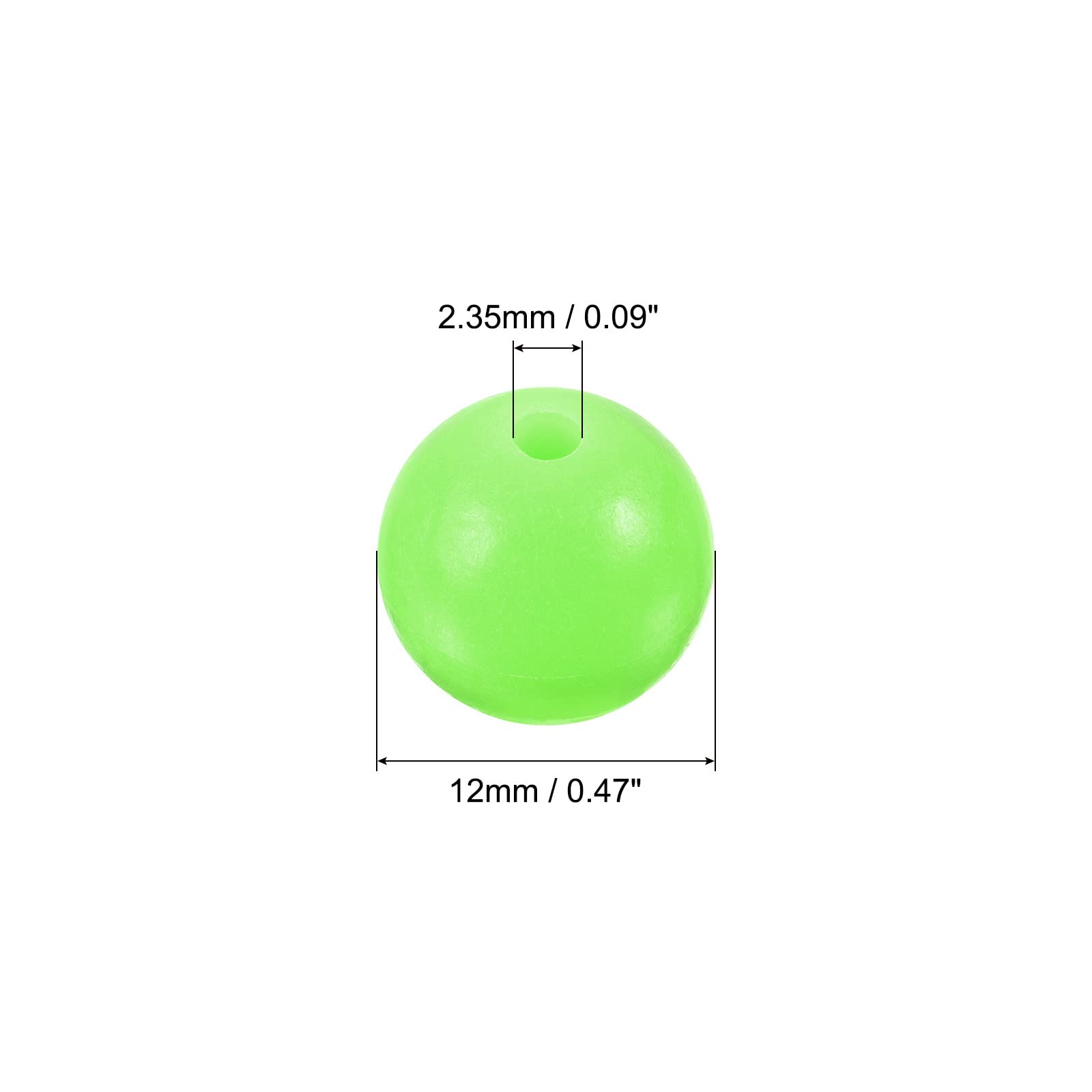 PATIKIL glow beads close-up showing durable soft plastic and glow feature.