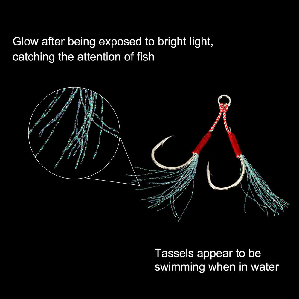 PATIKIL high-carbon-steel construction offers durable hooks for tough fish