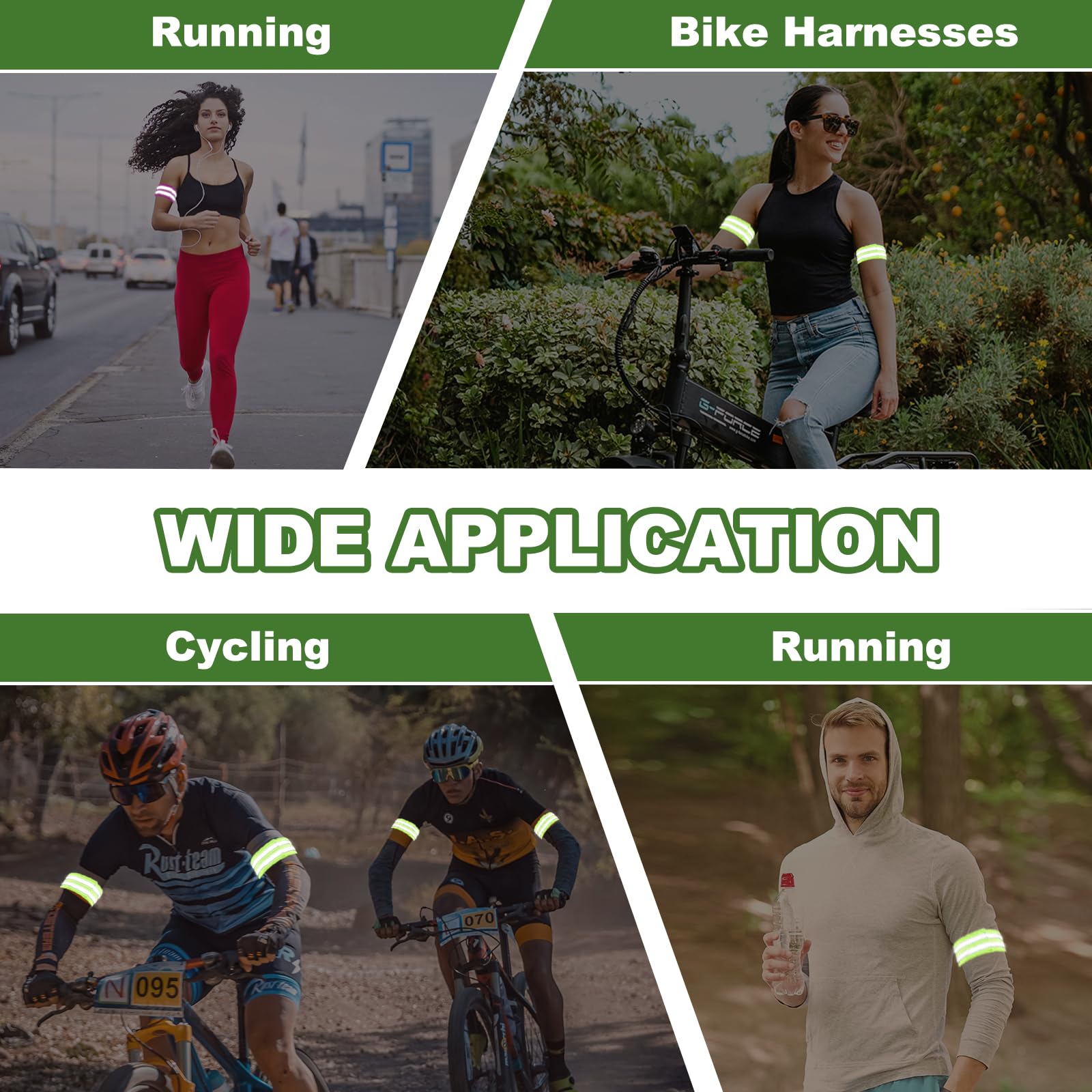 PATIKIL high-visibility running bands ideal for runners and cyclists