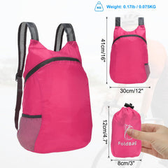 PATIKIL hiking backpack rose red main compartment keeps gear organized