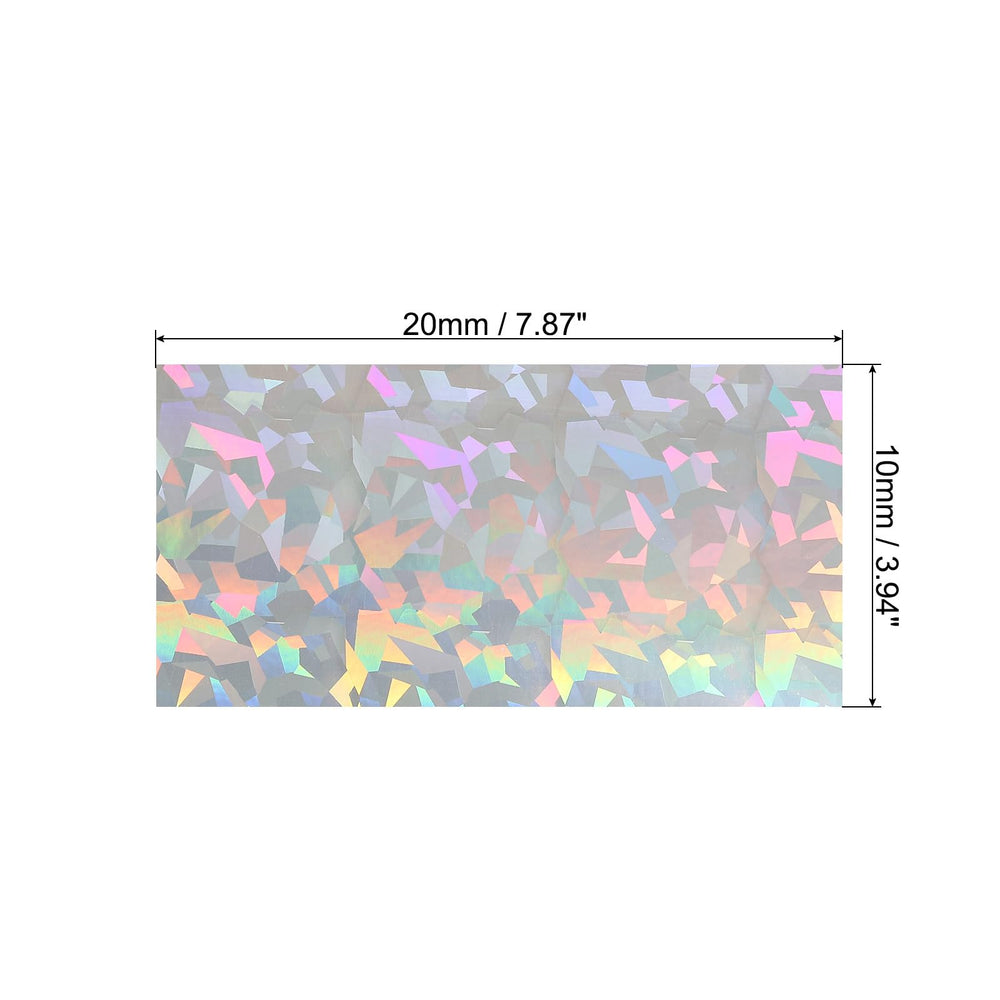 PATIKIL holographic silver lure film pack demonstrates eye-catching shine