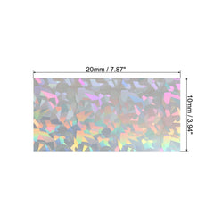 PATIKIL holographic silver lure film pack demonstrates eye-catching shine