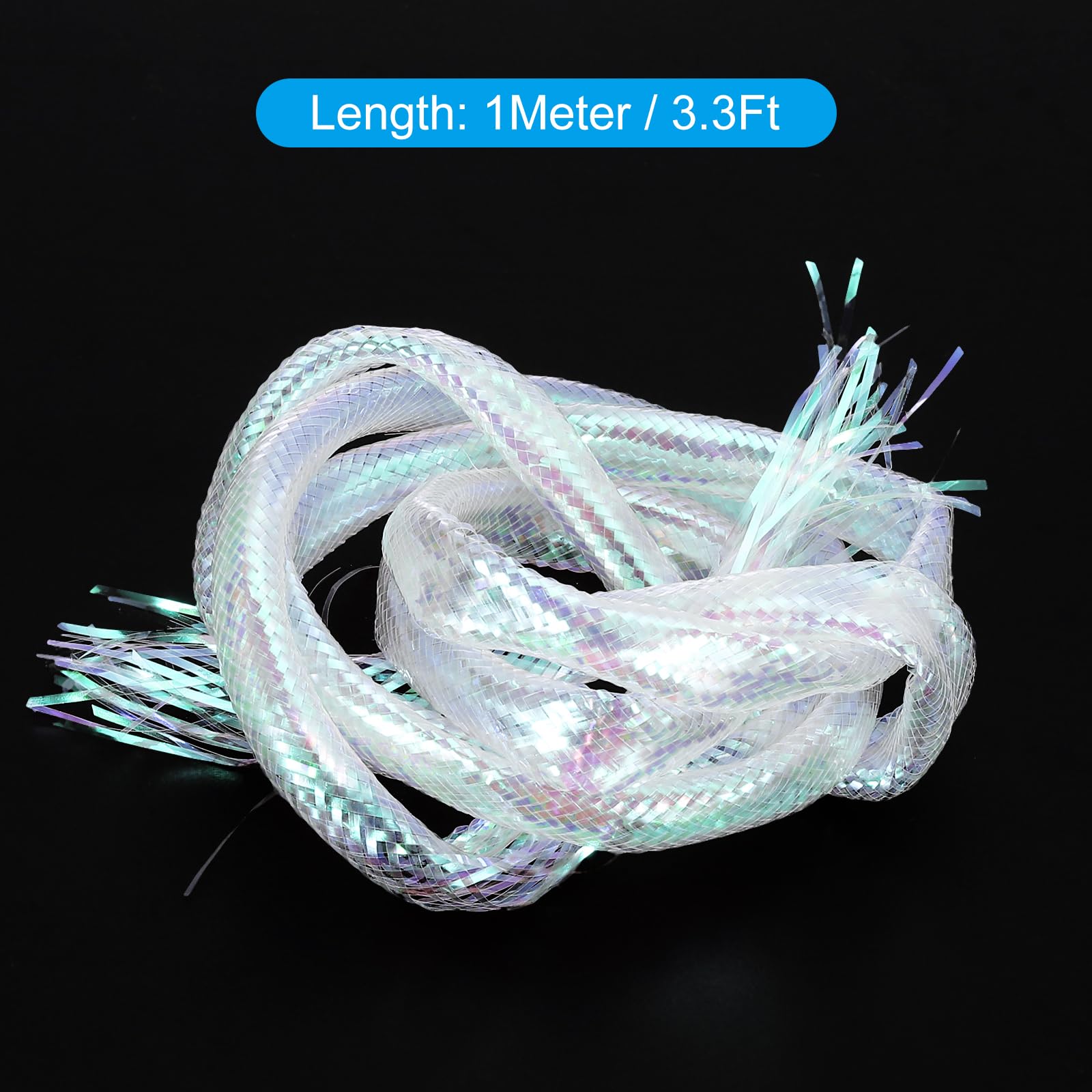 PATIKIL holographic tinsel tube adds realistic shine to fly bodies
