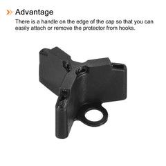 Edge-handled PATIKIL bonnet allows easy attachment and removal from hooks.