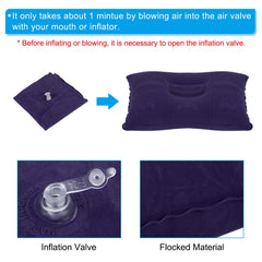 PATIKIL inflatable pillow closeup reveals soft fabric and easy valve system.