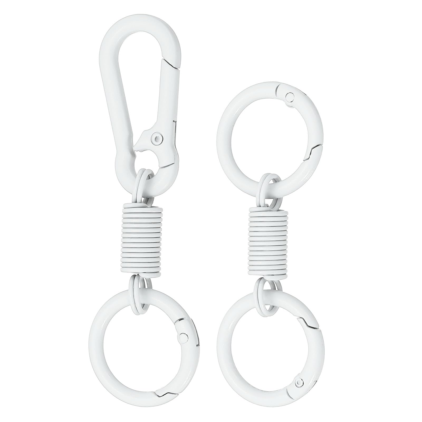 PATIKIL keychain clips white with snap hook for secure keys