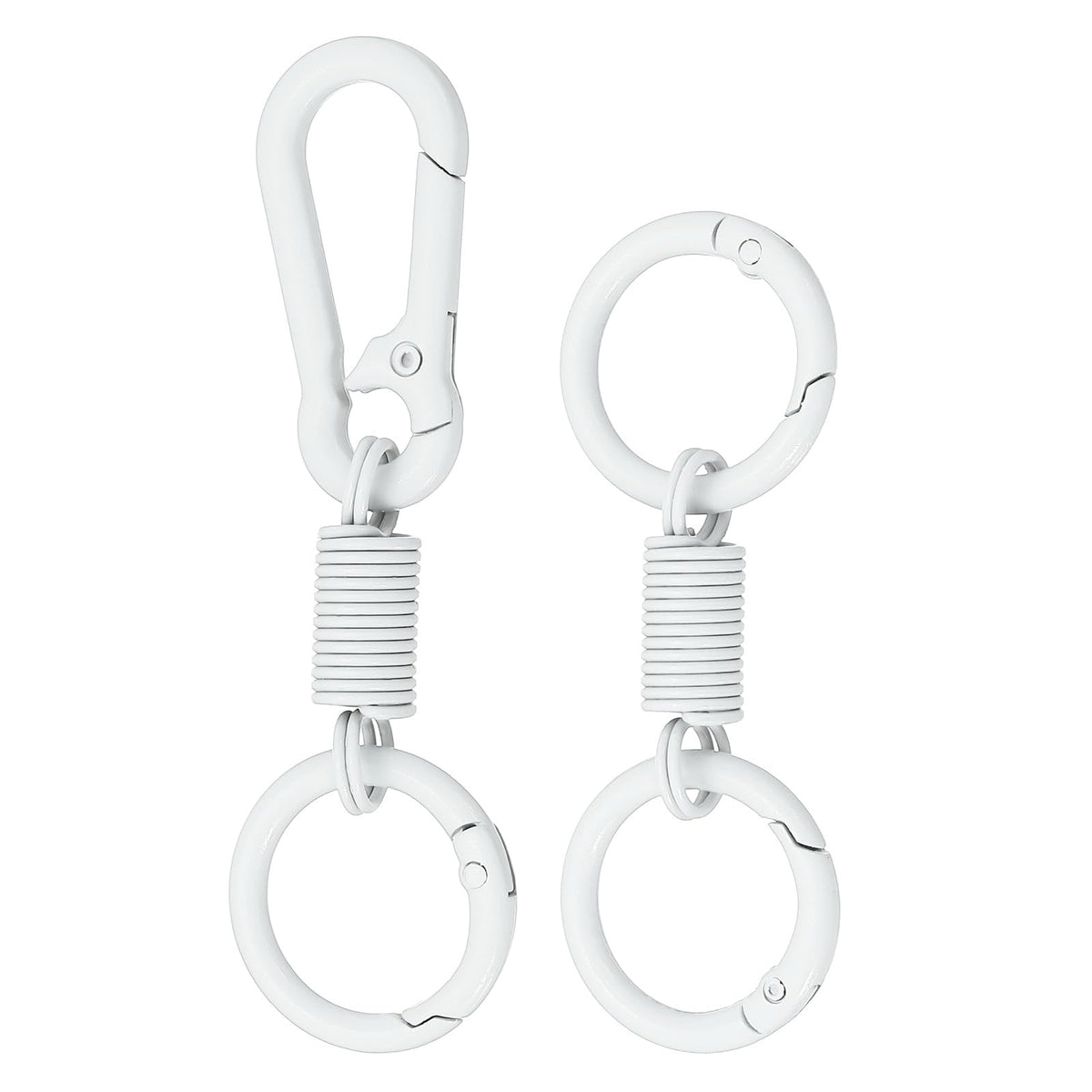 PATIKIL keychain clips white with snap hook for secure keys