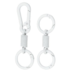 PATIKIL keychain clips white with snap hook for secure keys