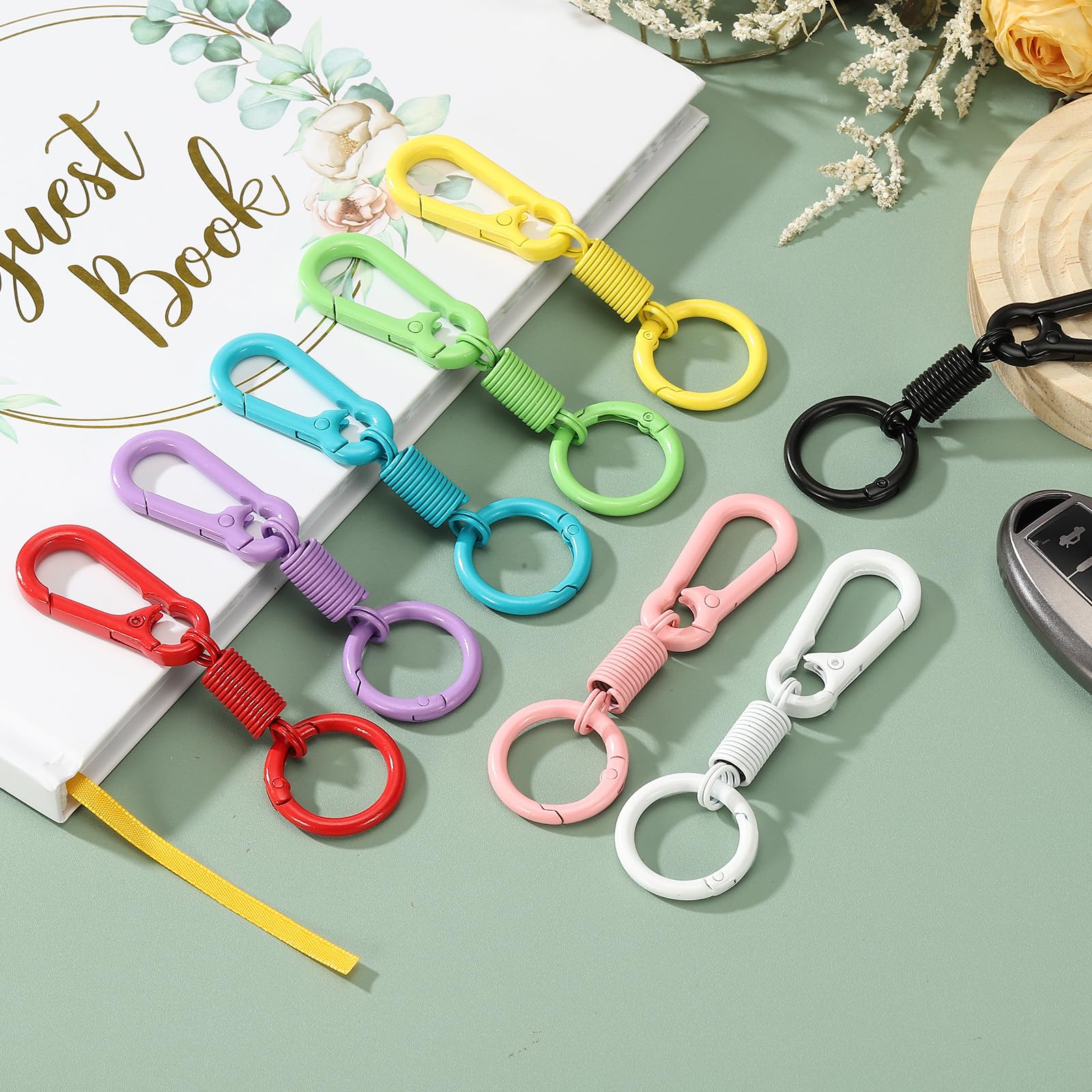 PATIKIL keychain clips organizing keys and bag pendants
