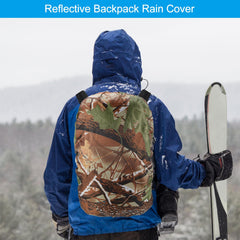 PATIKIL rain cover interior shows silver waterproof layer to keep gear dry