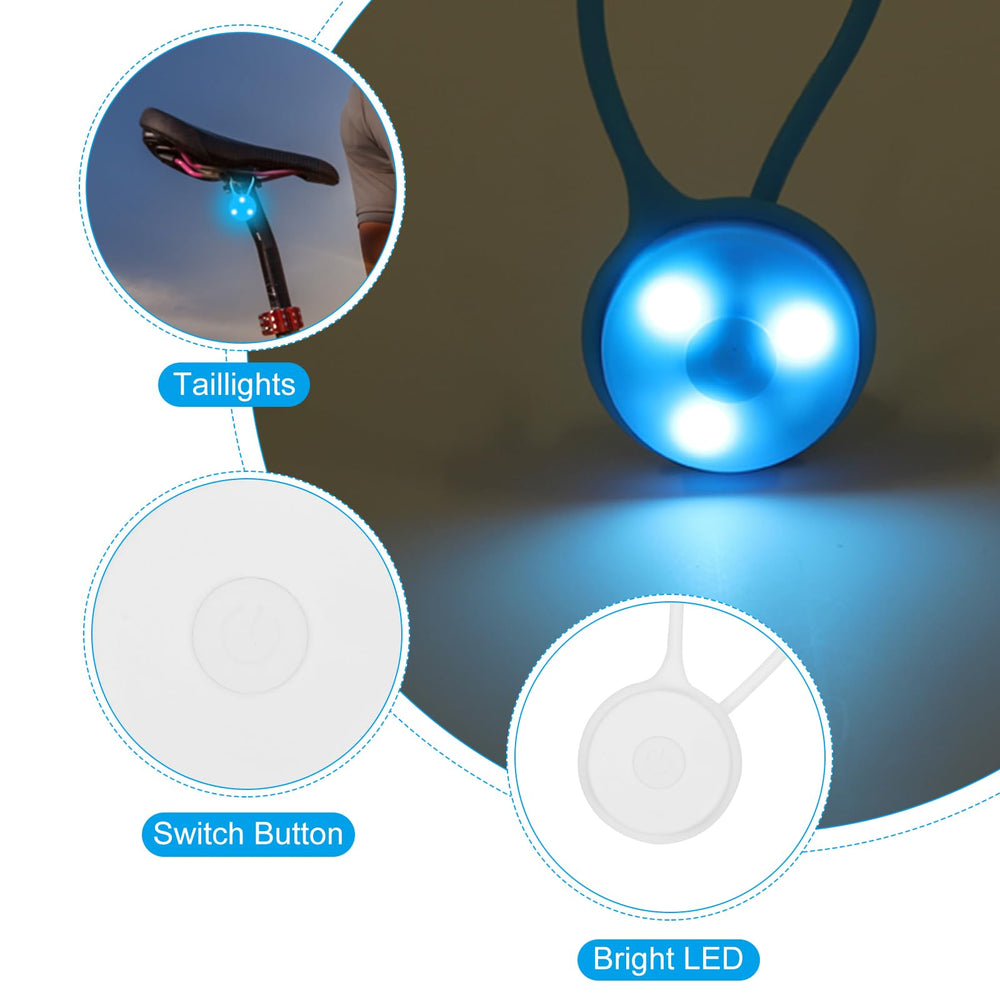 PATIKIL light clipped to a bike boosts cyclist visibility.