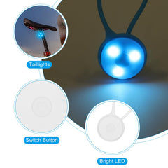 PATIKIL light clipped to a bike boosts cyclist visibility.