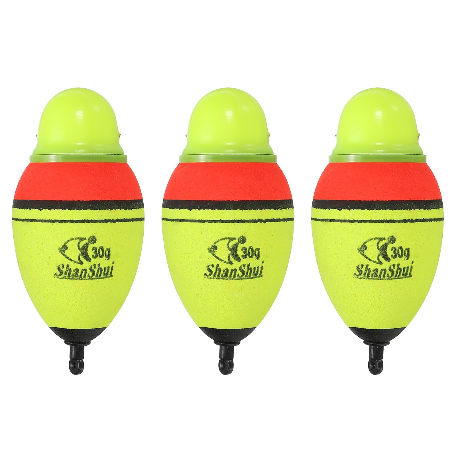 PATIKIL lighted slip bobber glows green for night bite detection.