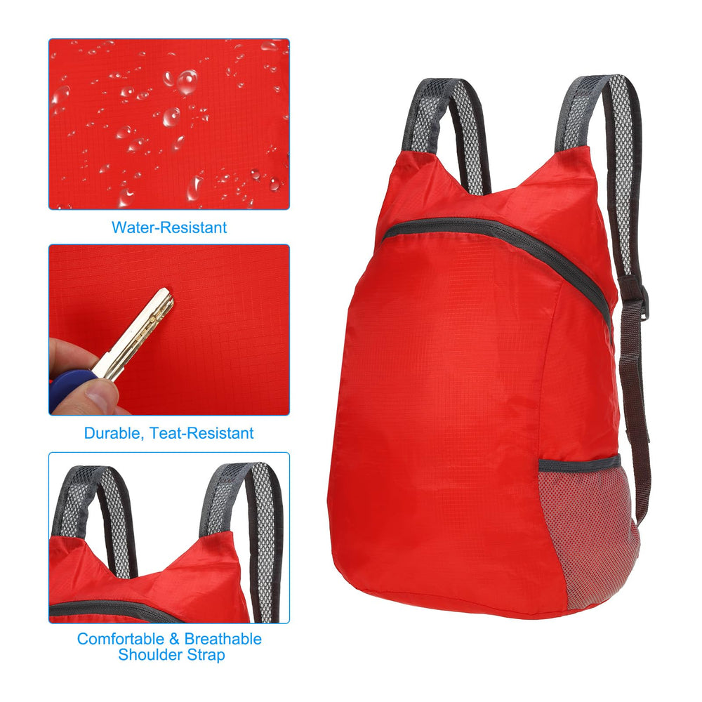 PATIKIL lightweight backpack weighs 0.17 lb for easy carry.